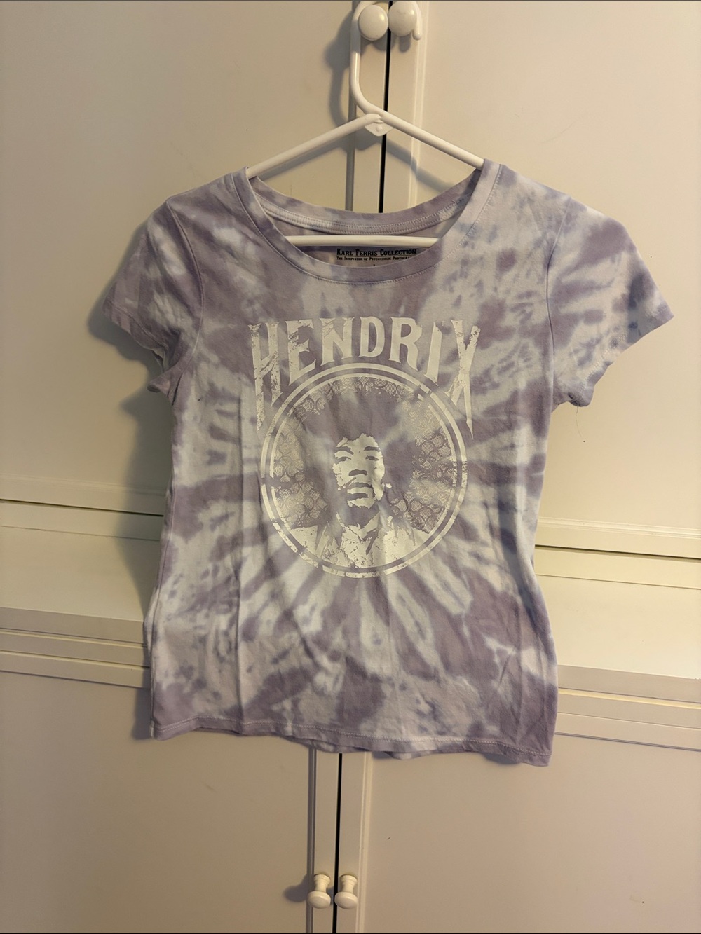 Jimi Hendrix Lavender Tie-Dye Graphic Tee